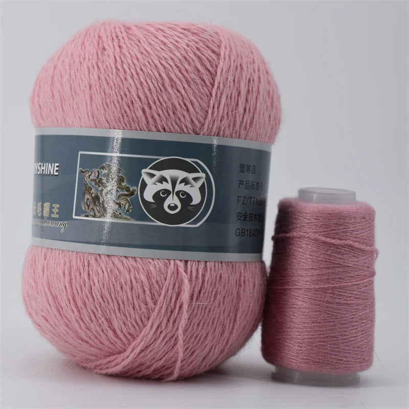 Mink Fur Yarn for Yarns for Knitting and Crochet 2-Ply Lace T Shirt Yarn for Hand Knitting Needlework 1 Skein 340 M 50+20g by S And B Enterprise