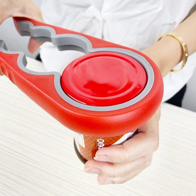 MultiPurpose 4-in-1 Jar Opener Durable Plastic Bottle Openers Children Easy Grip Twist Tools Kitchen Gadget Home Accessories by S And B Enterprise