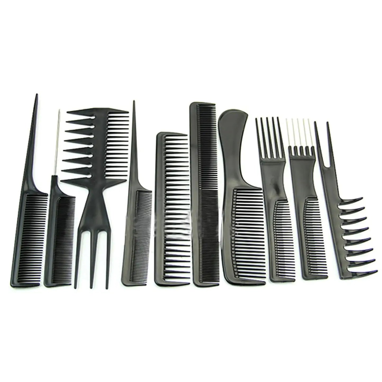 Hairdressing Combs Set Pro Barbers Brush Combs Plastic Flat Comb