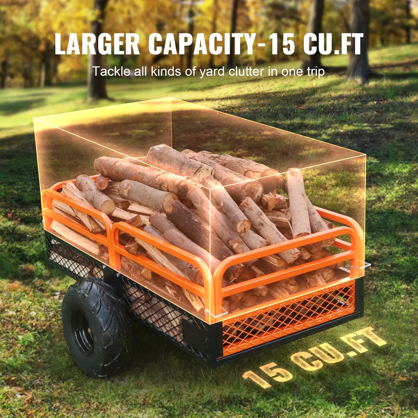 Heavy Duty Steel ATV Dump Trailer With Removable Sides And Tires by S And B Enterprise
