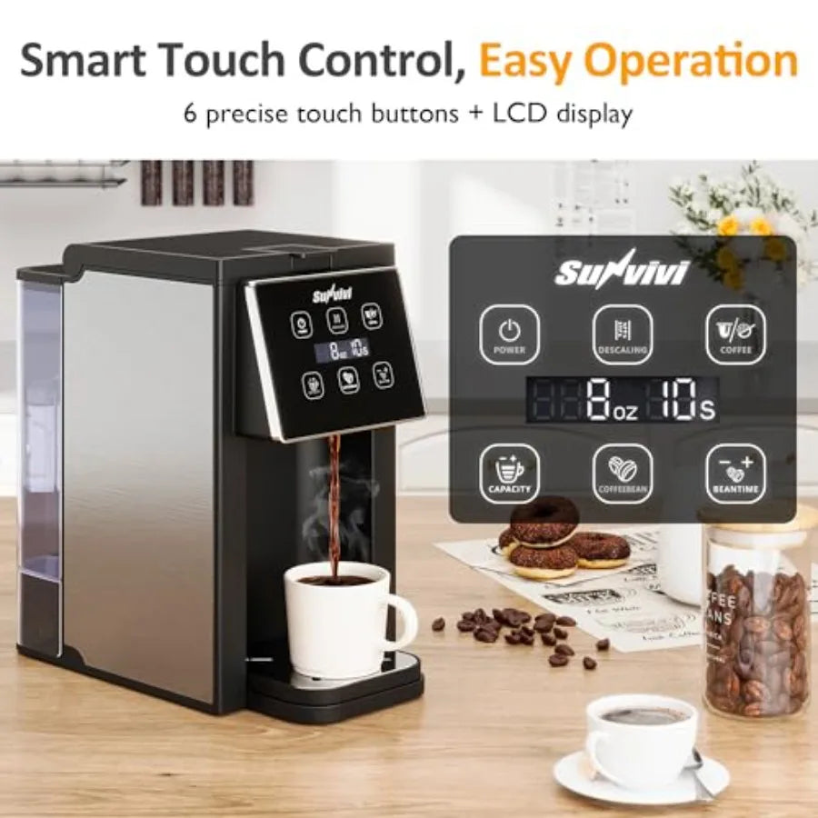 Coffee Maker With Grinder For Home Office Use 3In1 by S And B Enterprise