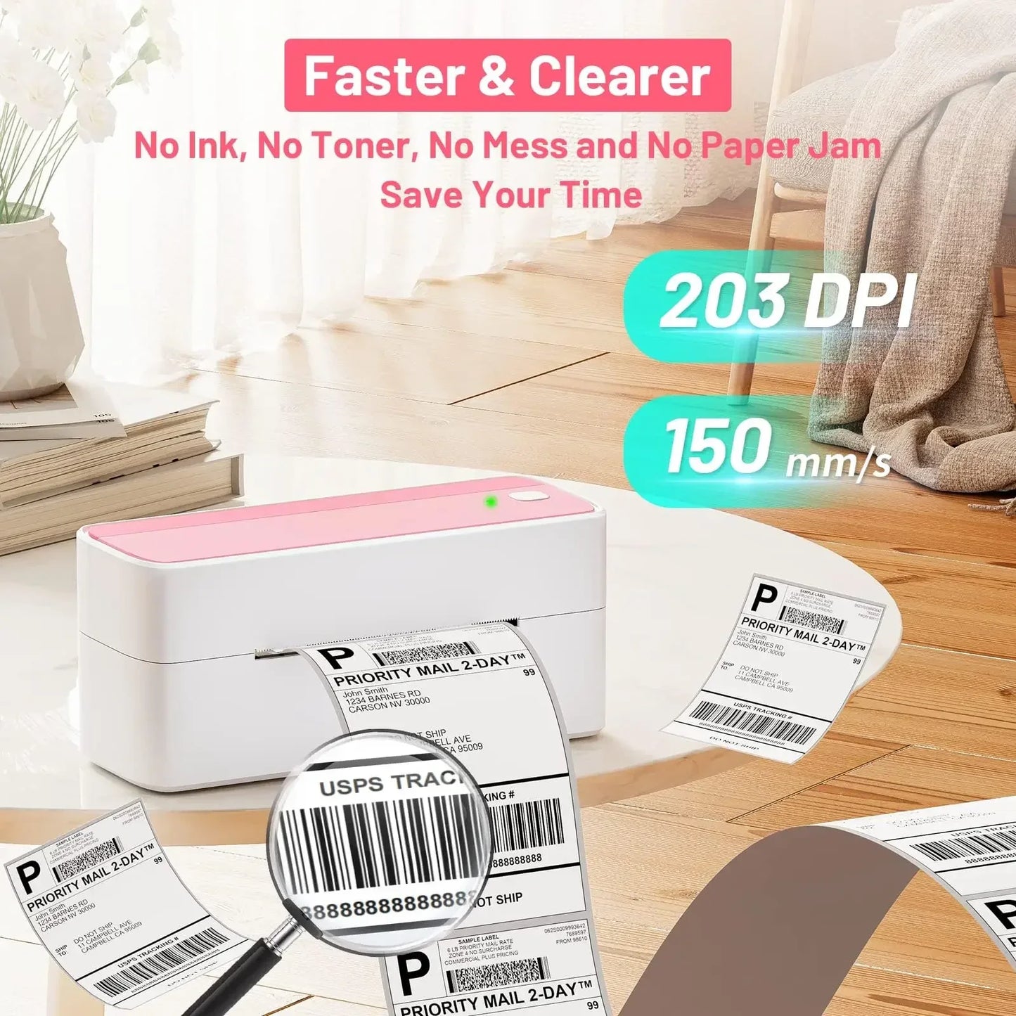 Phomemo 241 Bluetooth Thermal Label Printer For Iphone Android Windows