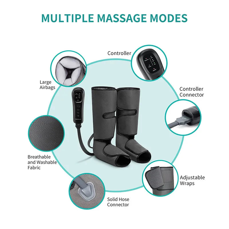 Nekteck Leg Massager Air Compression Calf Wraps For Circulation