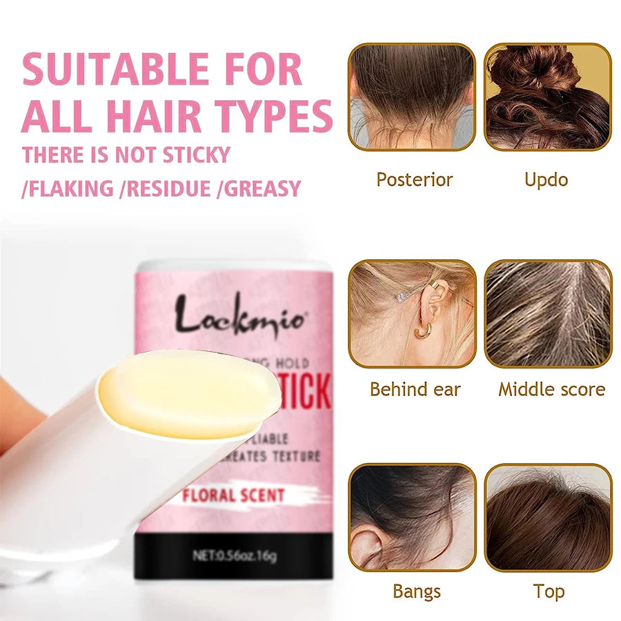 Professional lace wig styling kit featuring a pink-labeled lace tint mousse and a yellow cream on a white tube