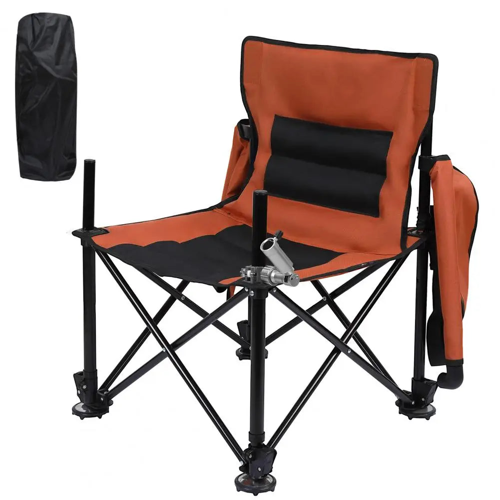 Non-Slip Folding Fishing Chair With Detachable Rod Holder by S And B Enterprise