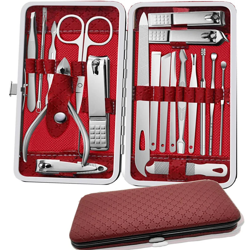 Stainless Steel 19 Piece Grooming Kit With Nail Clippers by S And B Enterprise
