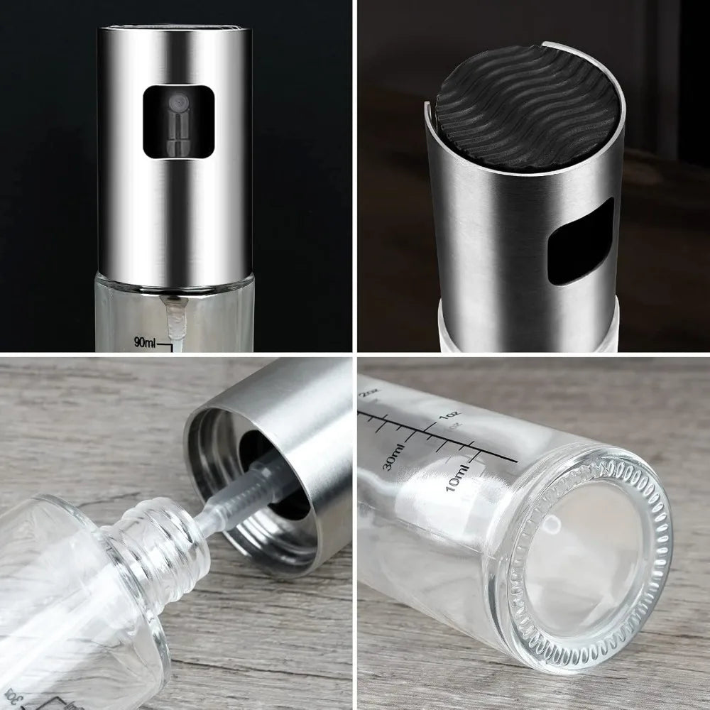Oil Sprayer For Cooking 2-Pack Refillable Olive Oil Mister With Scale by S And B Enterprise