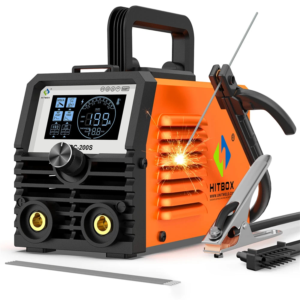 Hitbox Portable Mma Arc Welding Machine With Led Display
