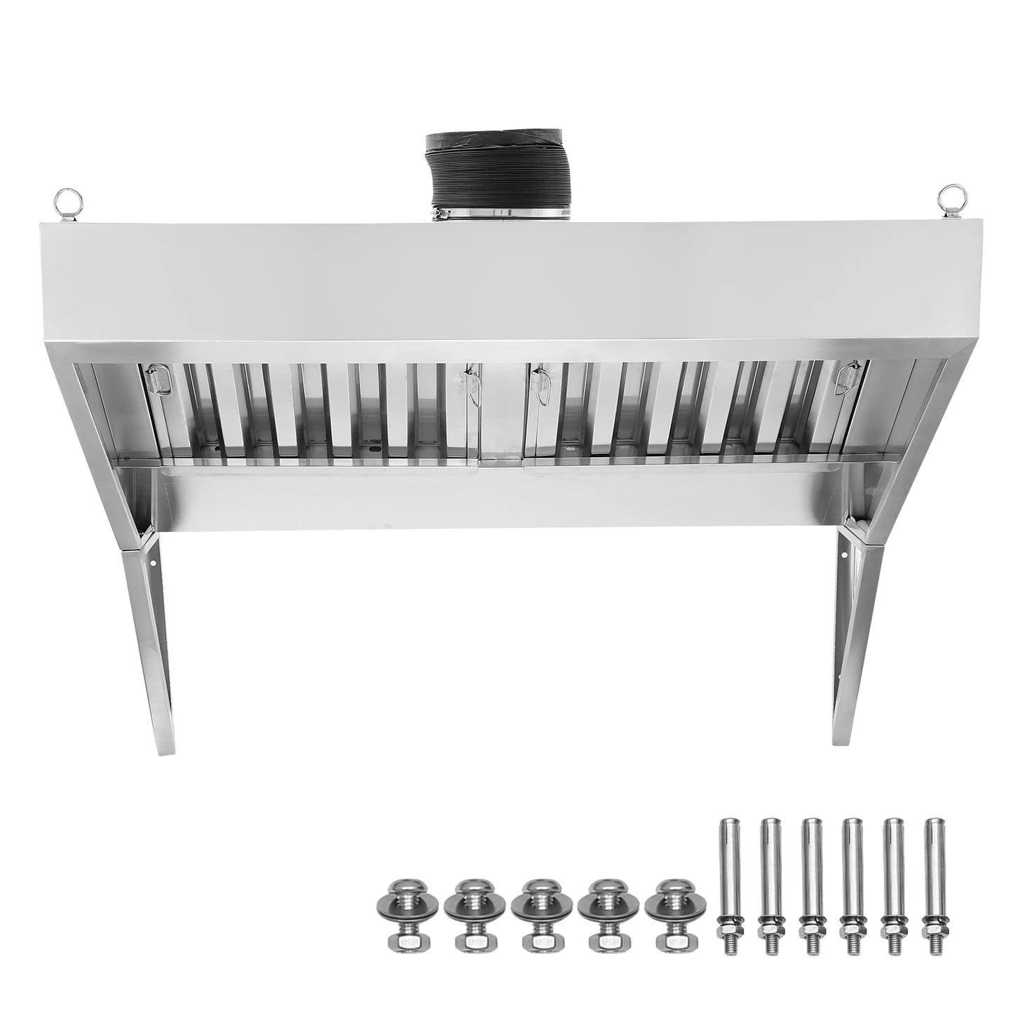 SucceBuy Commercial Stainless Steel Exhaust Hood For Kitchen