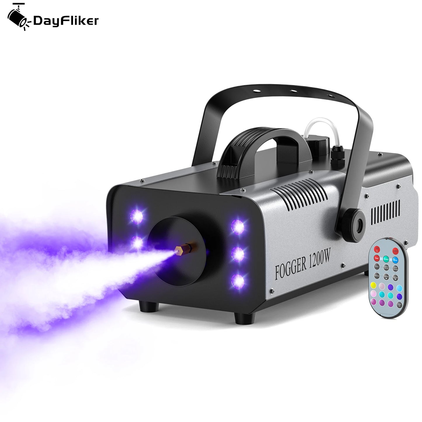 DayFlicker 1200W Fog Machine With RGB LEDs For Stage