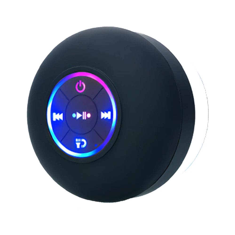 Portable Bluetooth Speaker With LED Light IPX4 Waterproof by S And B Enterprise