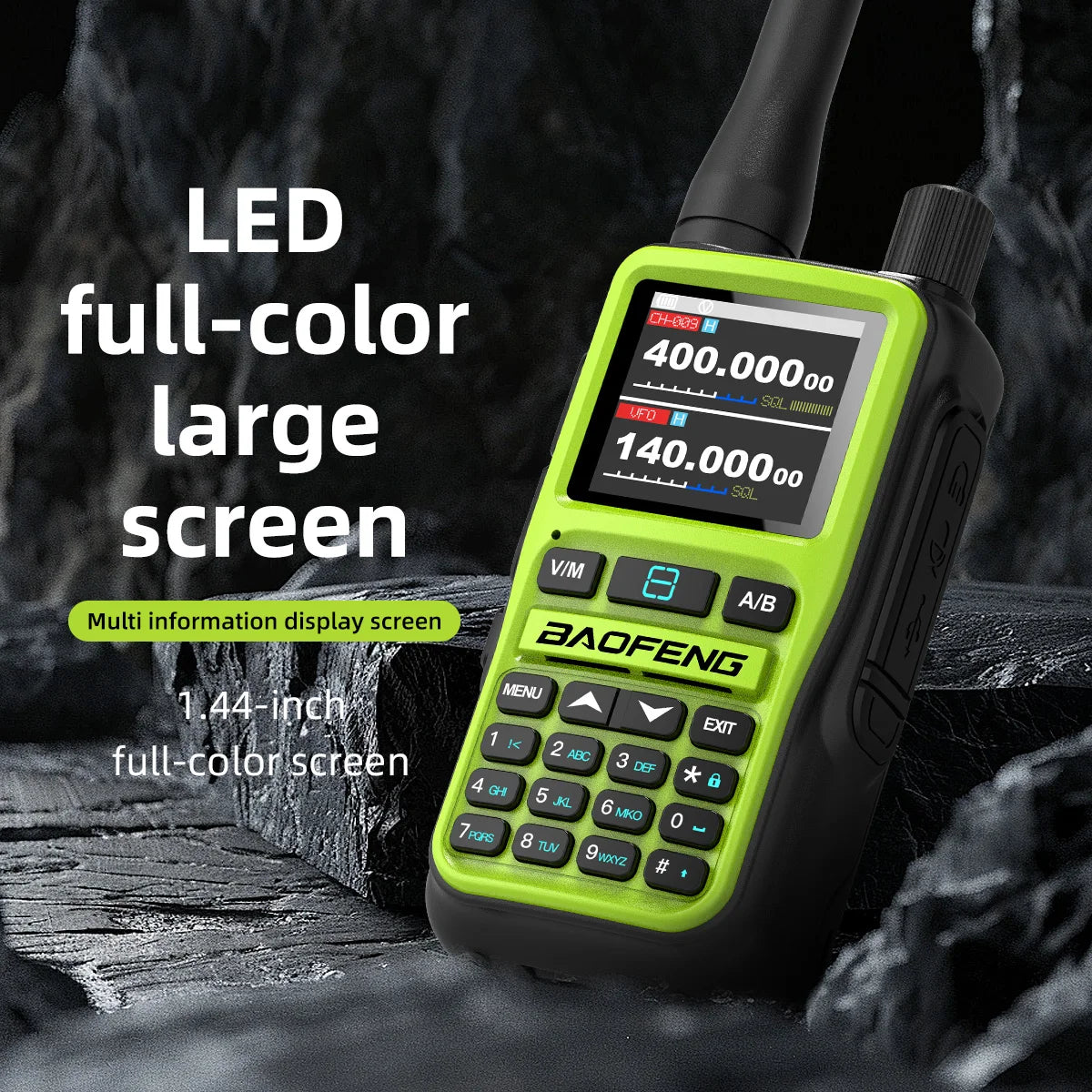 Clorgo Baofeng UV5R Dual Band Radio 5W NOAA Bluetooth
