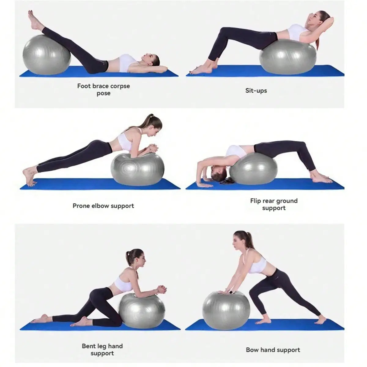 Anti-Burst Yoga Ball For Home Gym And Office Balance Training Pump