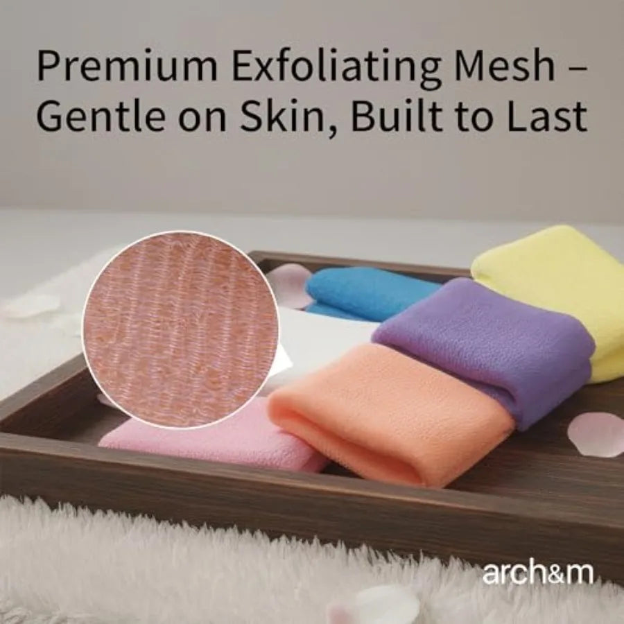 Exfoliating Washcloth And Body Scrubber 3 Pack Japanese Washcloth by S And B Enterprise