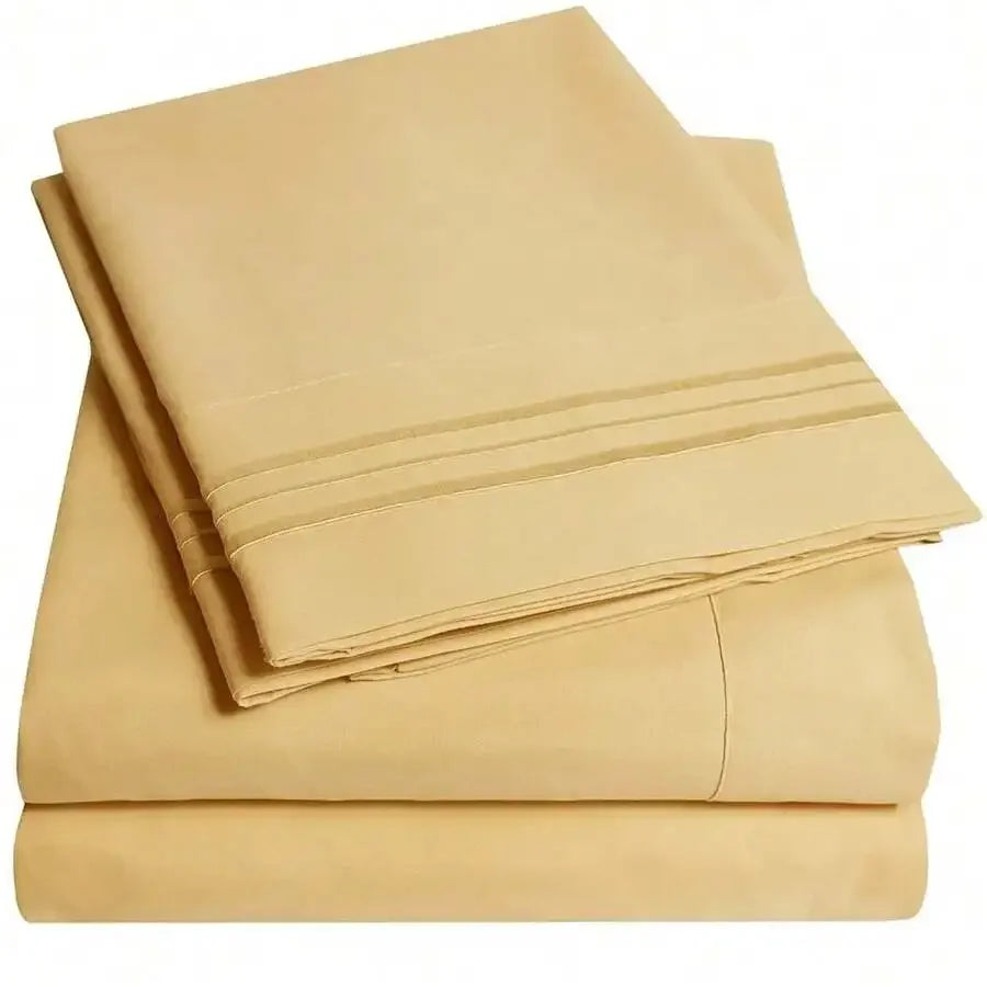 Extra Soft Deep Pocket Bed Sheet Set With Elastic Corners Wrinkle Free Full Size Teal by S And B Enterprise