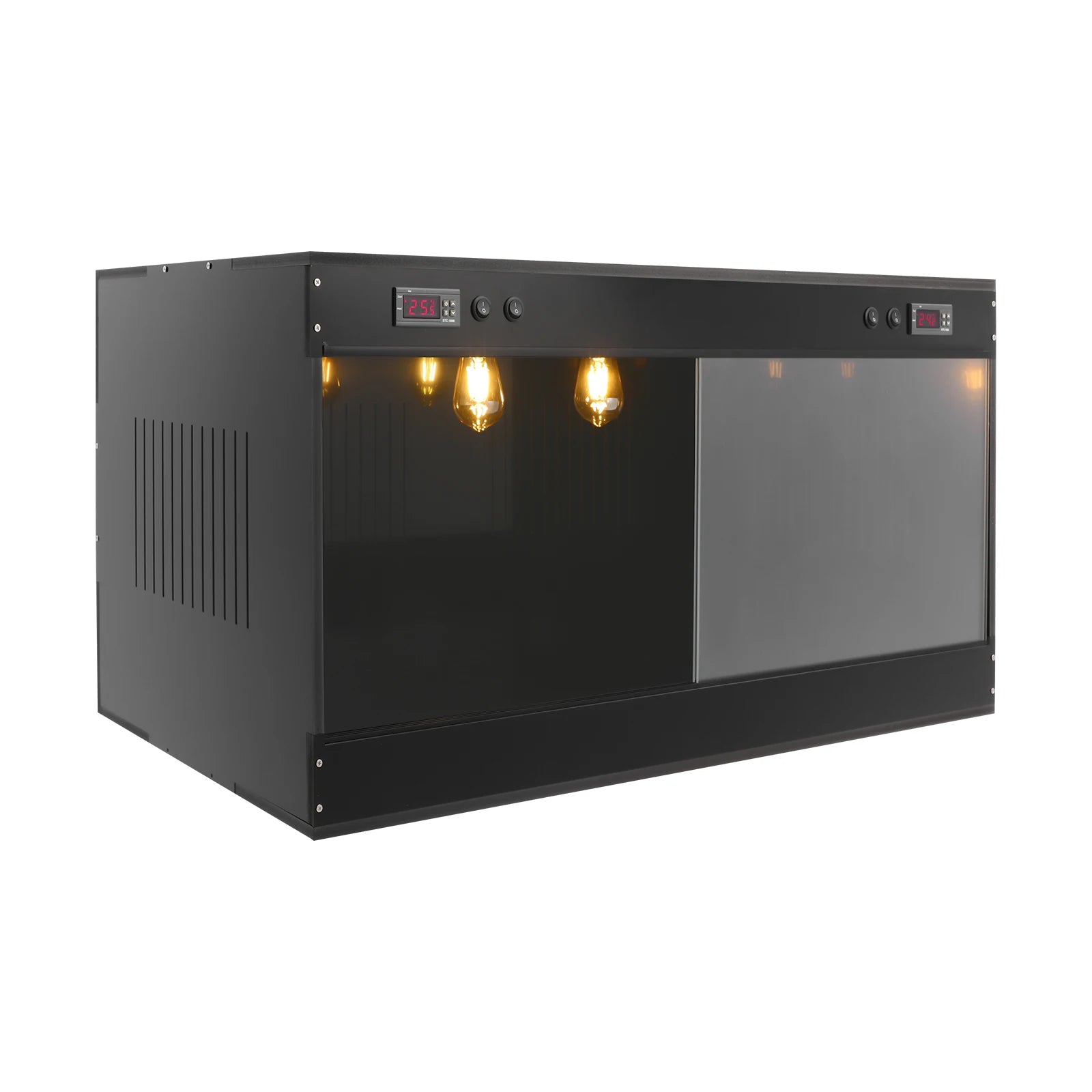 Reptile Terrarium With Viewing Window And Dual Temperature Controllers by S And B Enterprise