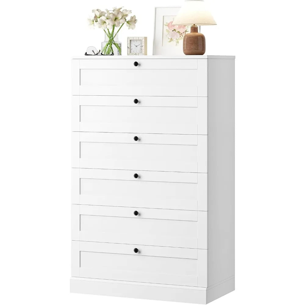 Exquisite 6-Drawer Dresser For Bedroom, Modern Vertical Storage by S And B Enterprise
