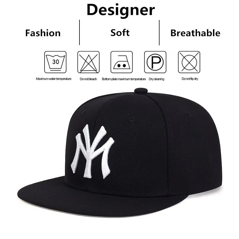 Unisex Letter Embroidered Hip Hop Cap Adjustable Sunscreen Baseball Hat by S And B Enterprise