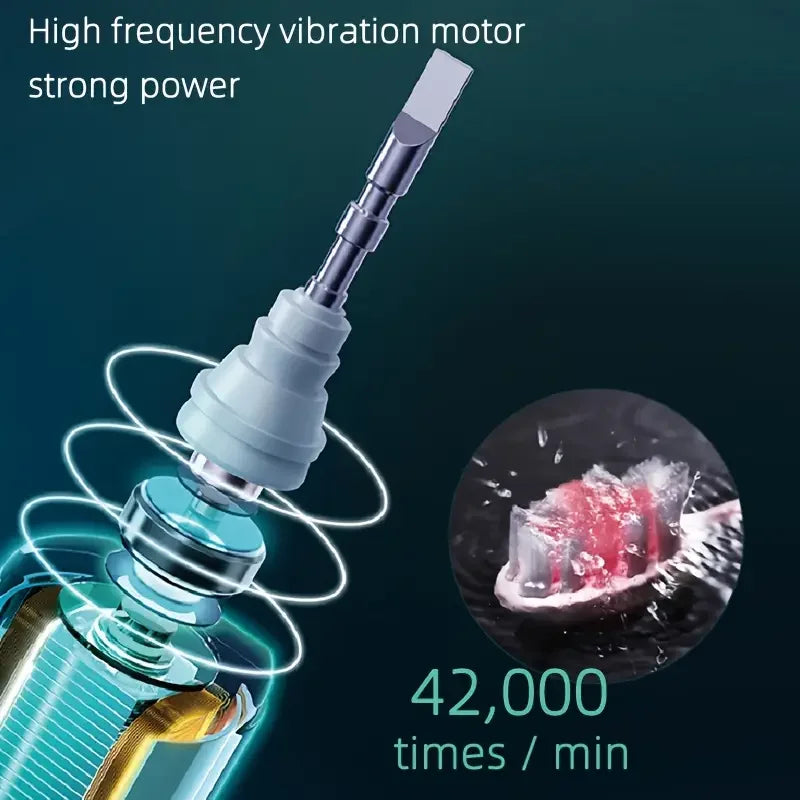 Electric Rotary Toothbrush With Timer Waterproof Rechargeable