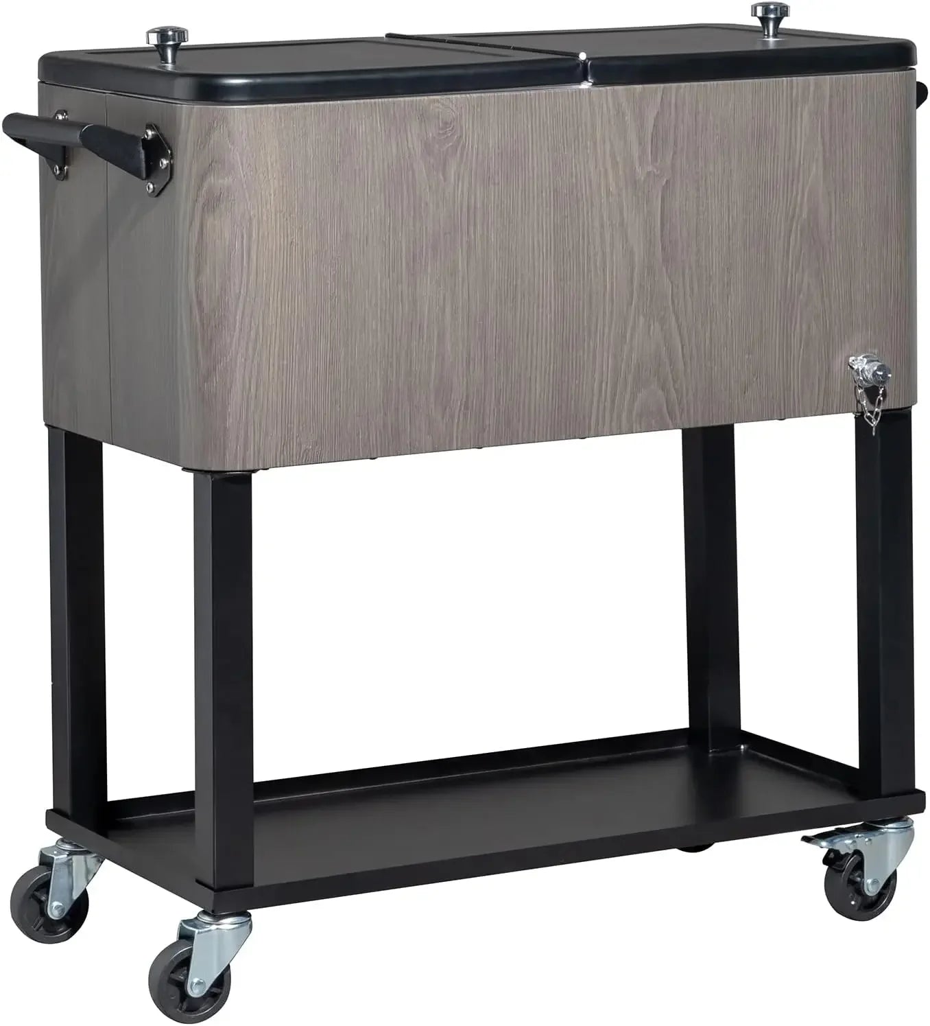 JIYU Rolling Ice Chest On Wheels Outdoor Patio Cooler by S And B Enterprise