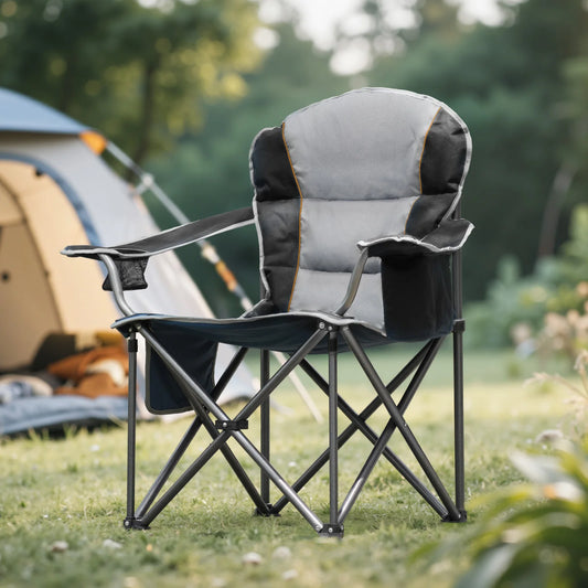 JHK Heavy Duty Camping Chair 450lbs Capacity Portable Folding