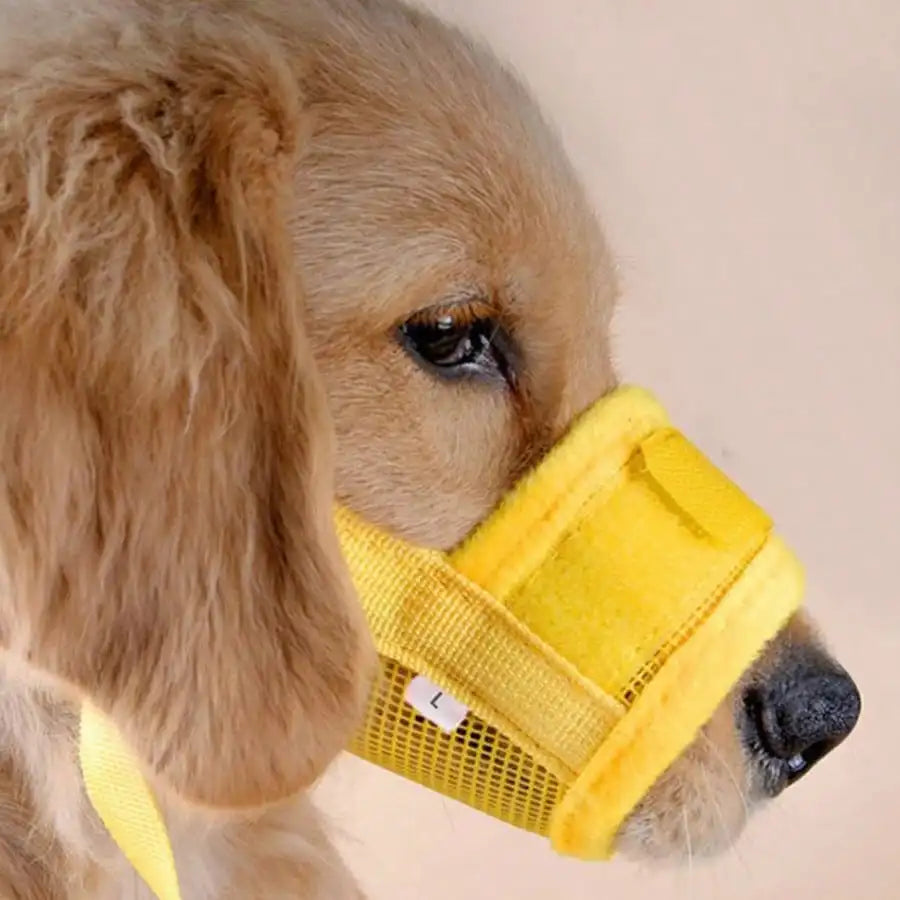 Adjustable Anti Bite Dog Muzzle For Training Breathable Mesh Design by S And B Enterprise
