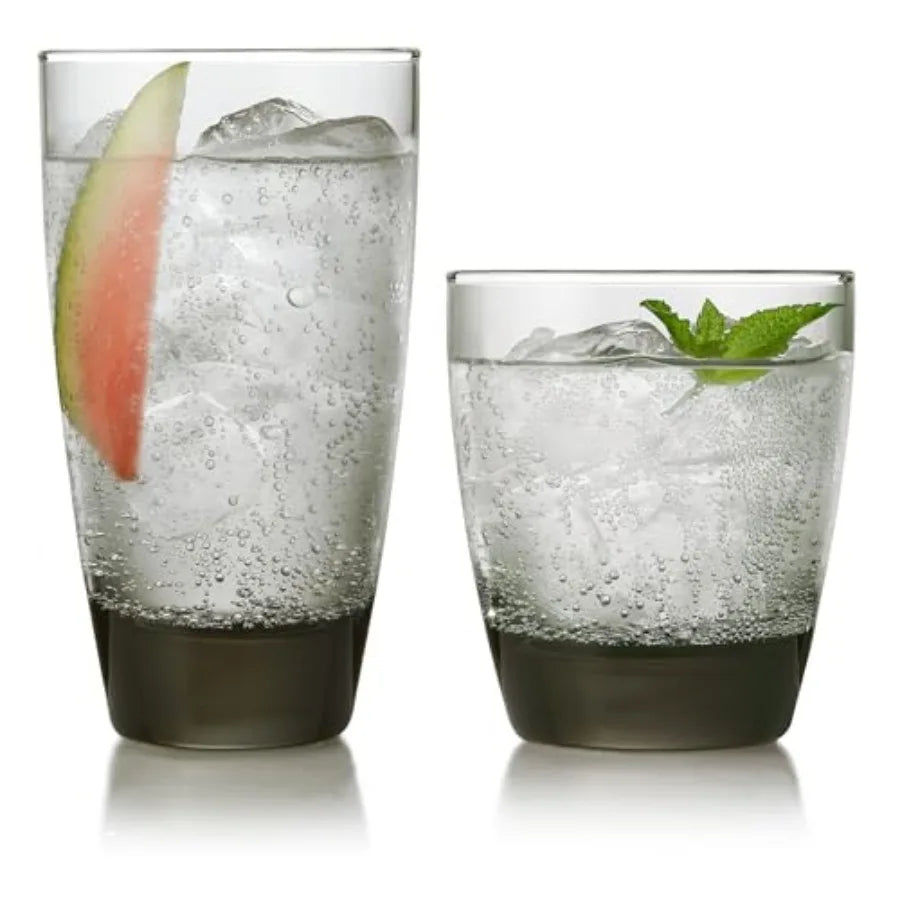 Classic Rocks Glasses and Tumblers Set Dishwasher Safe Drinkware by S And B Enterprise