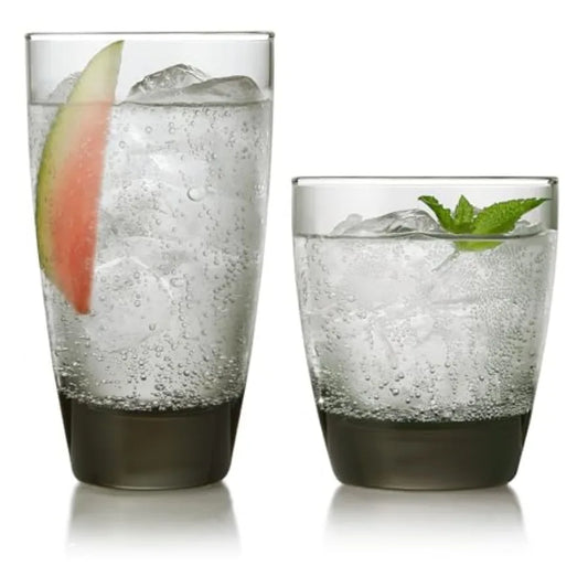 Classic Rocks Glasses and Tumblers Set Dishwasher Safe Drinkware by S And B Enterprise