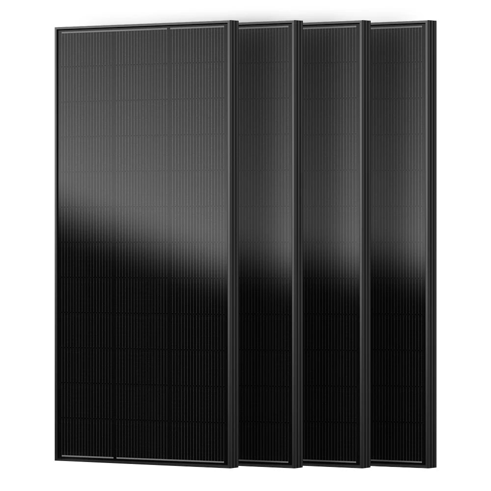Rigid solar panels by S And B Enterprise, RVPOZWER 4-pack with 18BB N-Type mono cells, 24.2% efficiency
