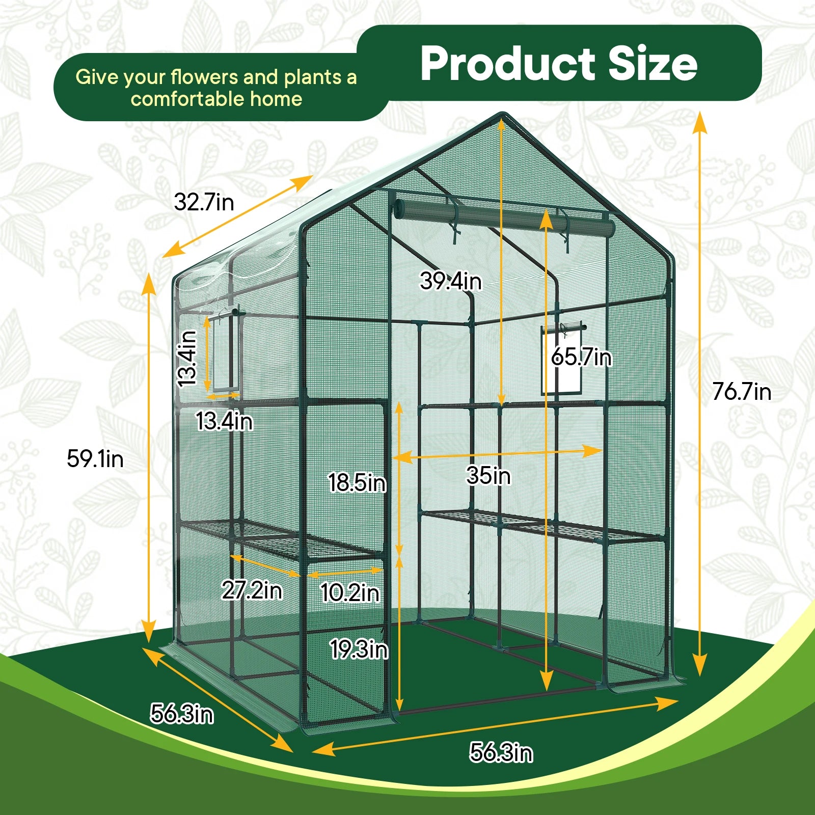 JHK Portable Walk In Greenhouse For Outdoor Plants by S And B Enterprise