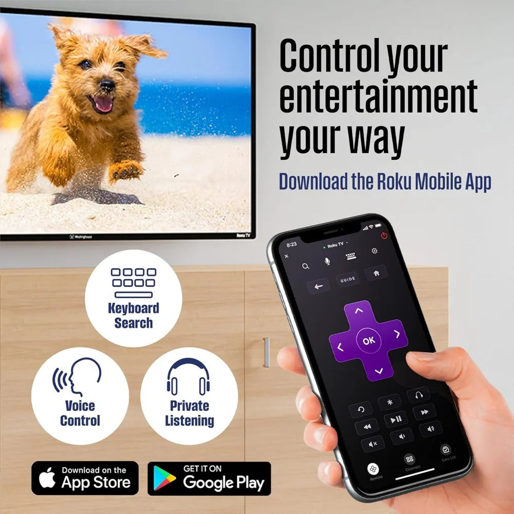 Westinghouse Roku Smart TV With WiFi And Mobile App by S And B Enterprise