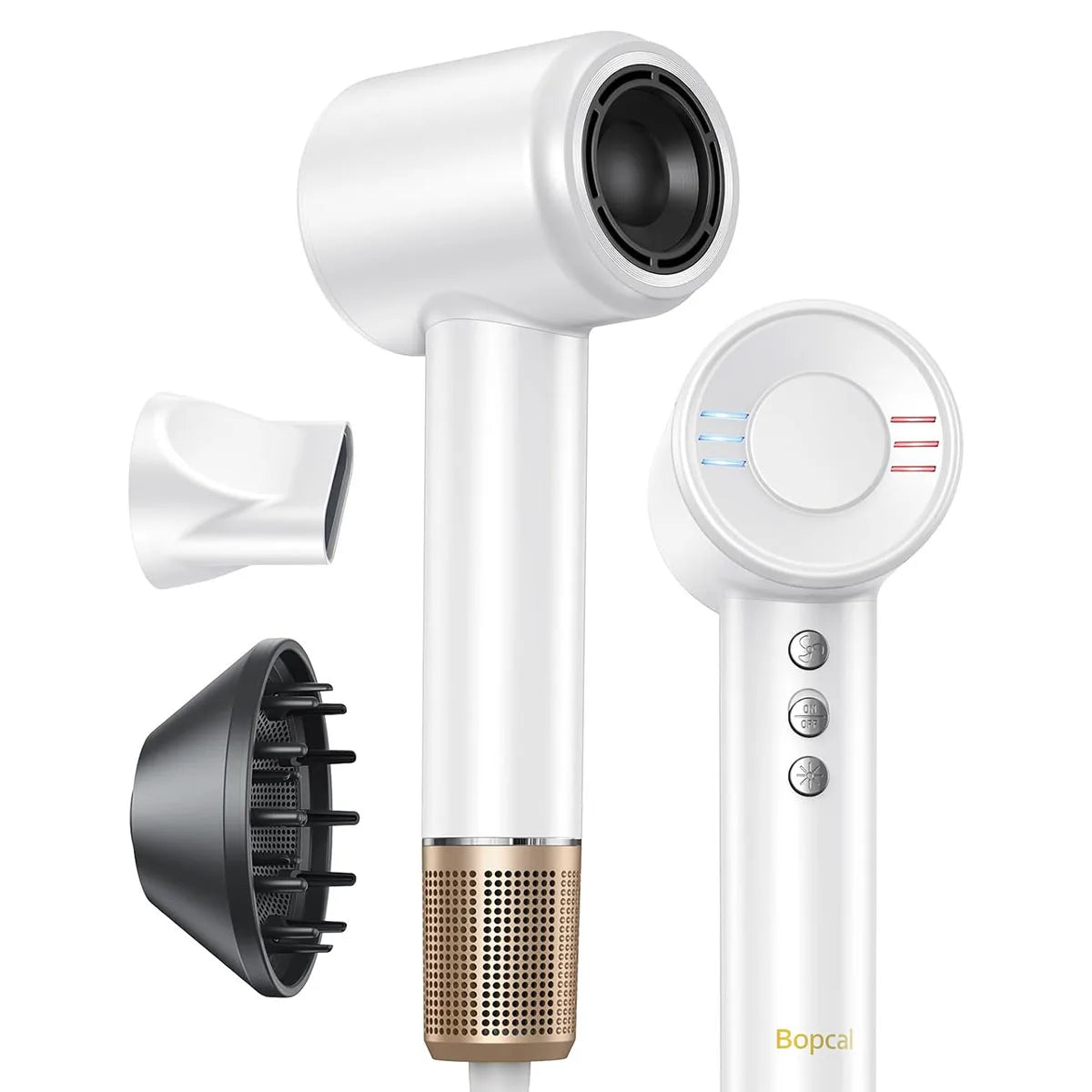 Totmizby High Speed Hair Dryer Brushless 1600W with Negative Ions