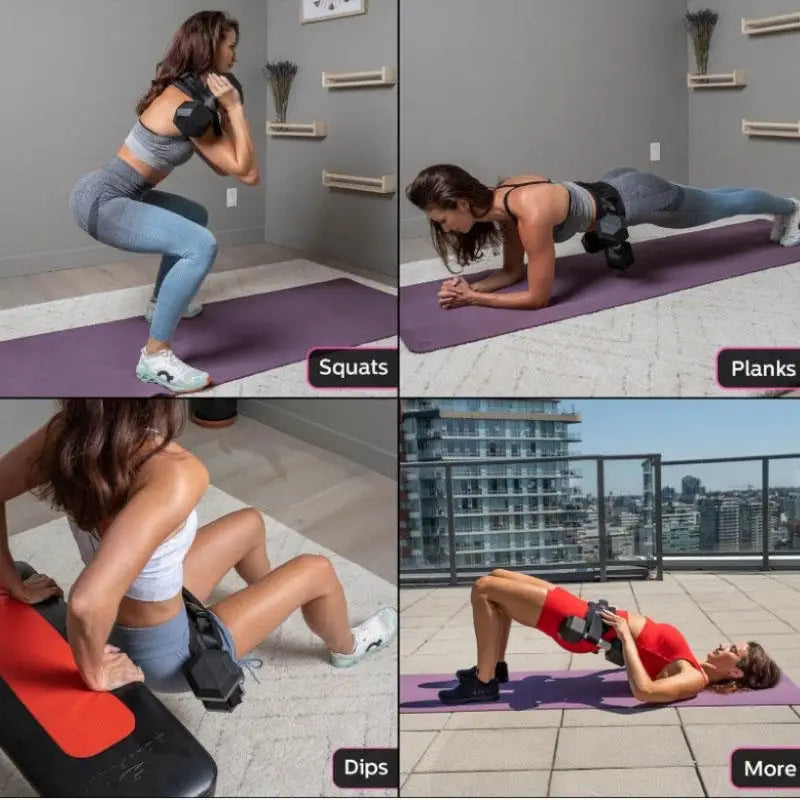 Hip Thrust Belt Glute Trainer For Dumbbells And Home Workouts by S And B Enterprise