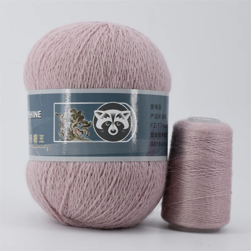 Mink Fur Yarn for Yarns for Knitting and Crochet 2-Ply Lace T Shirt Yarn for Hand Knitting Needlework 1 Skein 340 M 50+20g by S And B Enterprise
