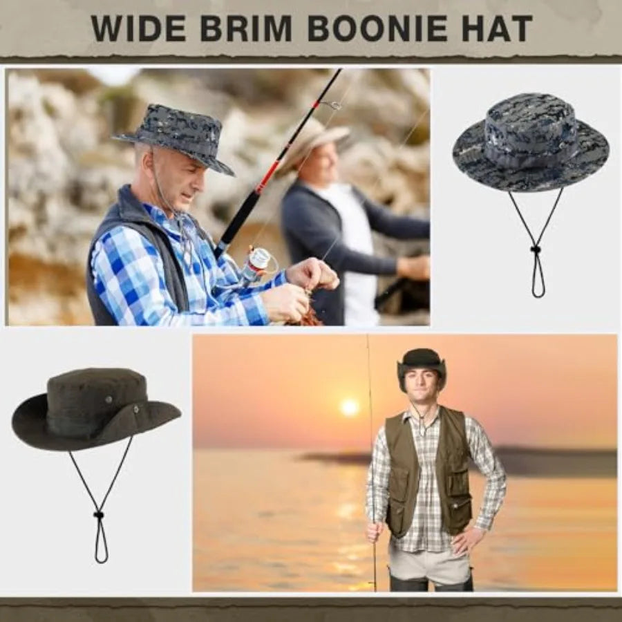 Outdoor Boonie Hat for Hiking and Camping With Wide Brim by S And B Enterprise