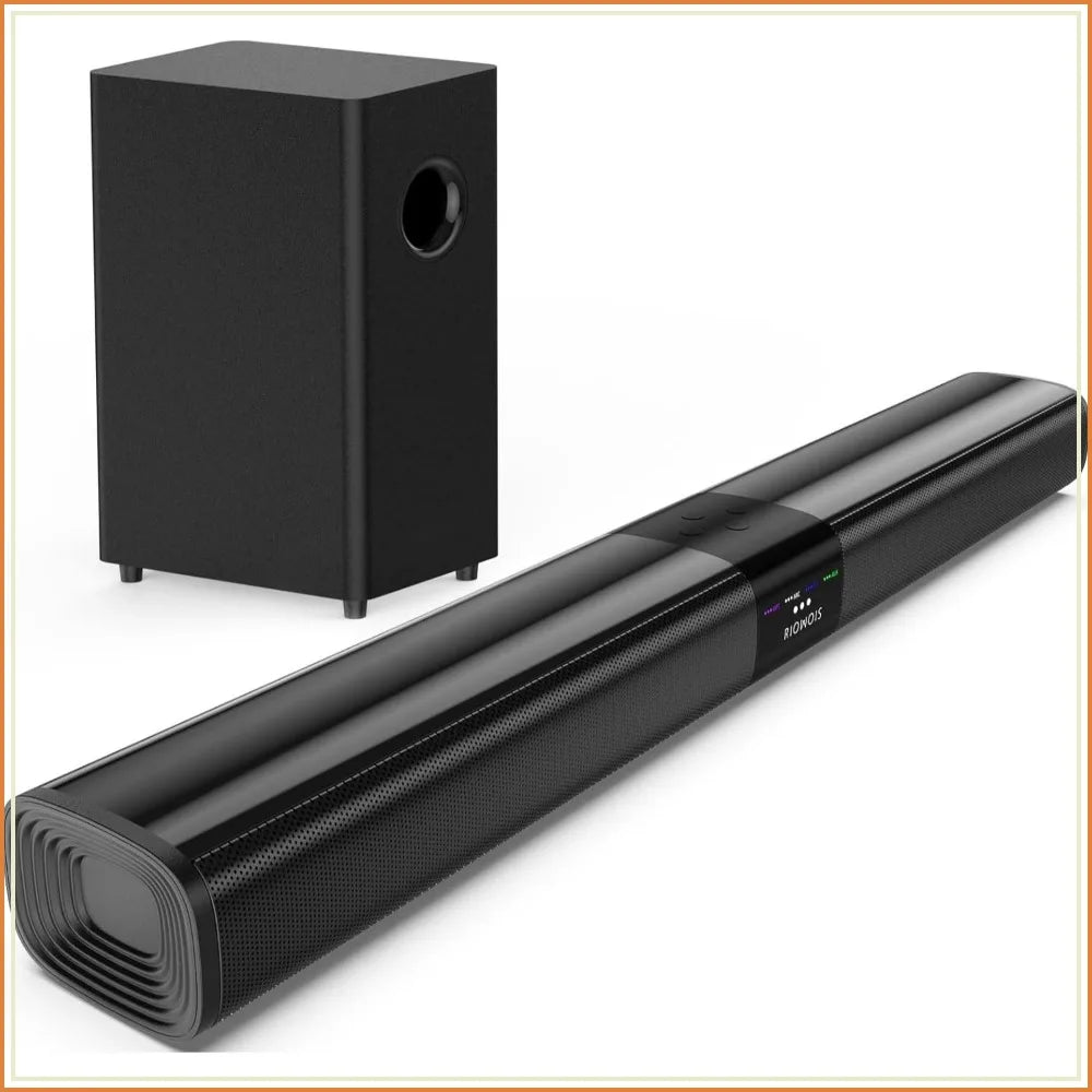 100W Sound Bar With Subwoofer Bluetooth ARC Optical TV by S And B Enterprise