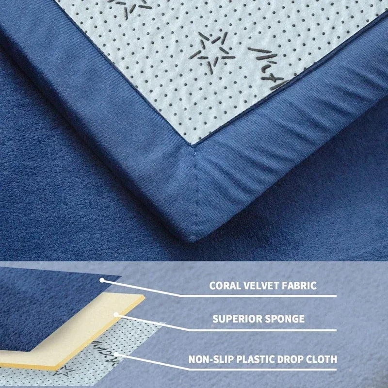 Soft Padded Baby Play Mat With Safe Foam Crawling Rug