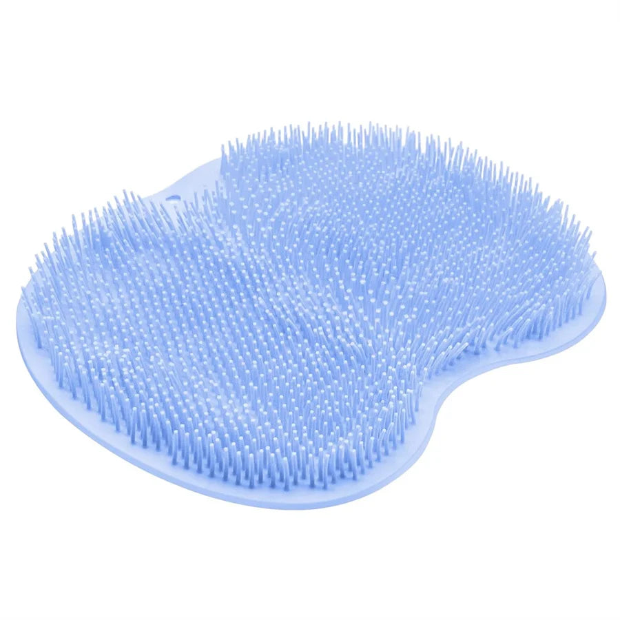 Shower Exfoliating Foot Scrubber Mat With Wall Mounted Suction Cups by S And B Enterprise