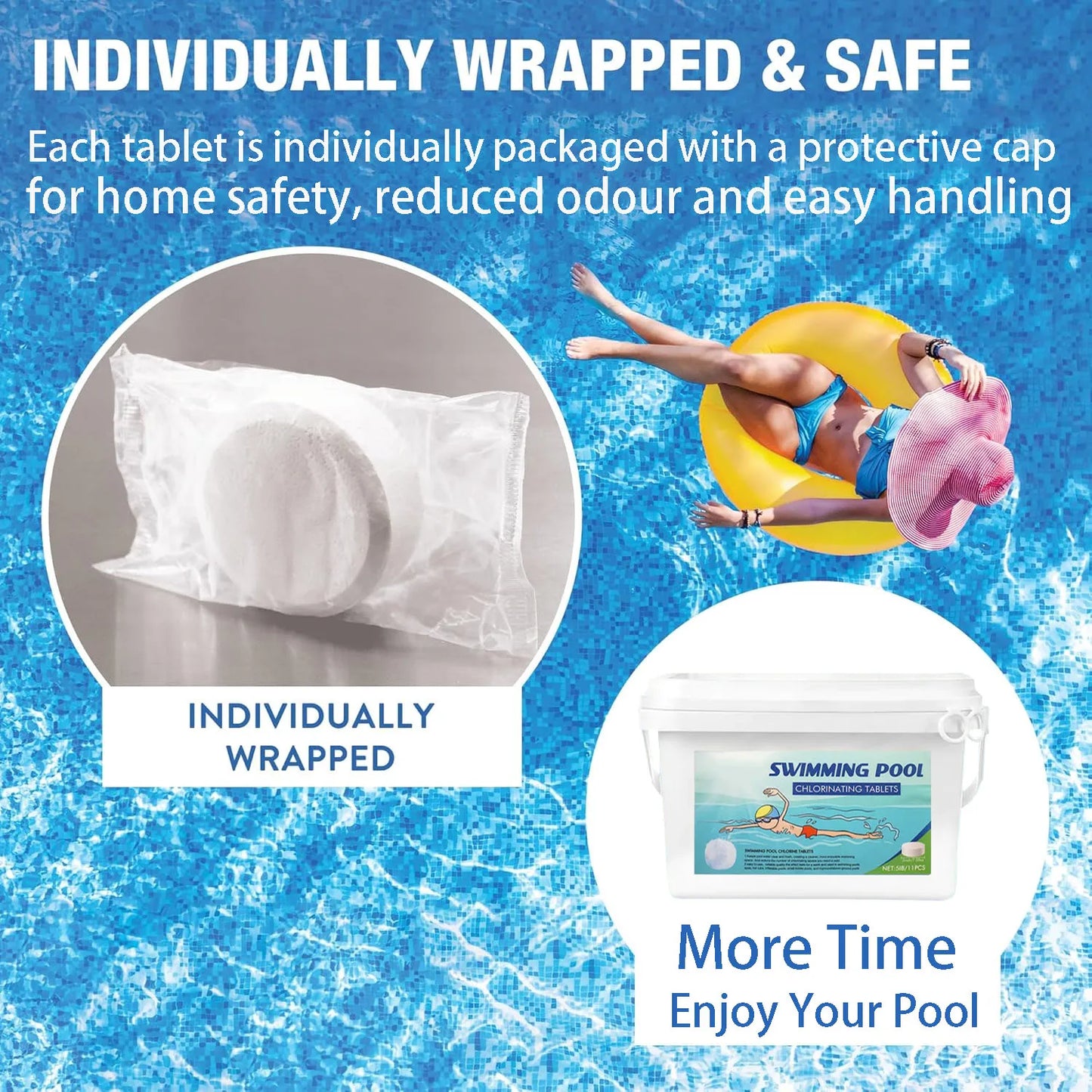 Octopus Shape Stable Chlorine Tablets For Swimming Pool Disinfection