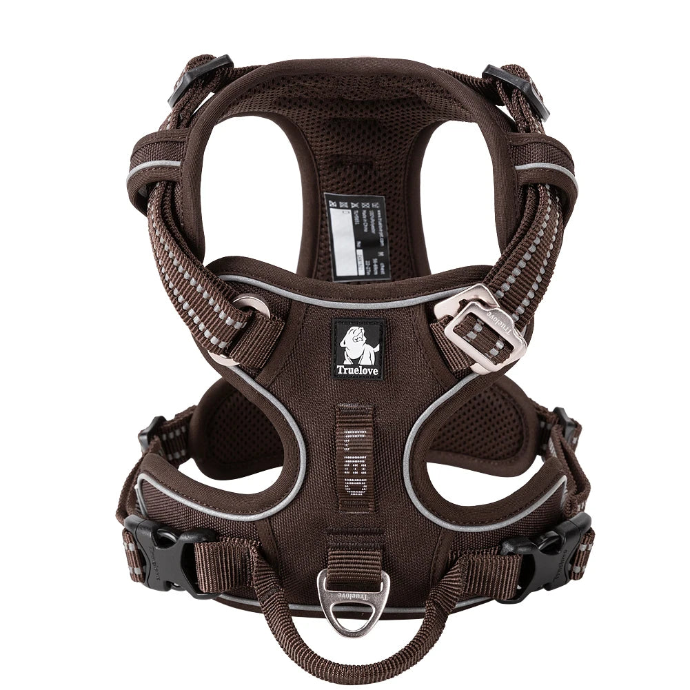 TRUELOVE No Pull Dog Harness Reflective Breathable Adjustable Training Vest by S And B Enterprise