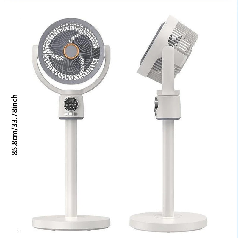 Balashov USB Rechargeable Floor Fan Silent Turbine Air Circulation by S And B Enterprise