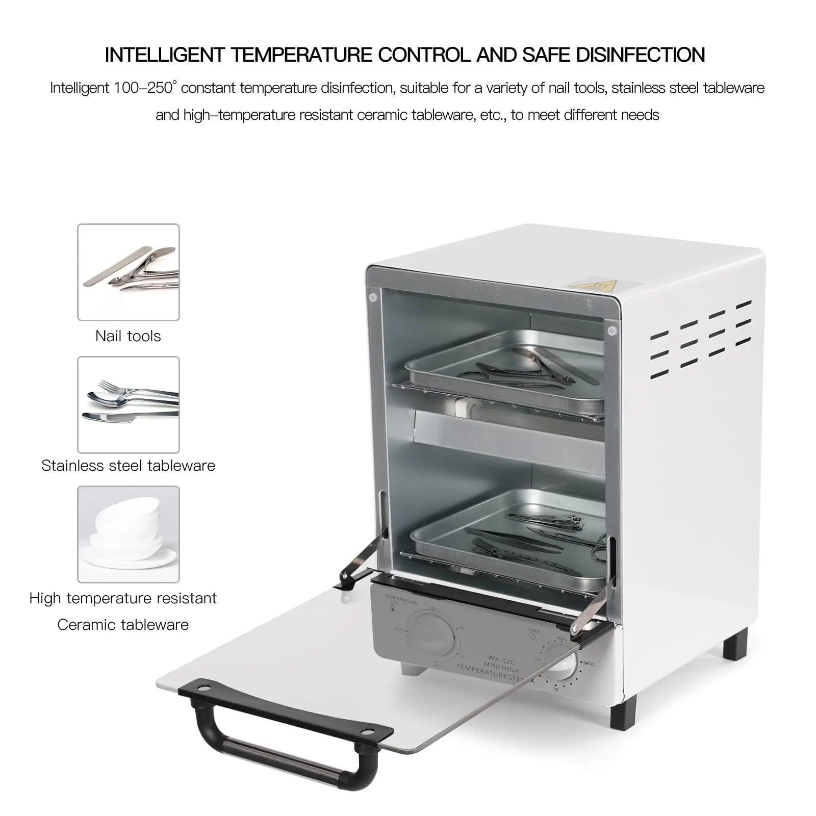 Bymaocar High Temperature Sterilizer for Nail Tools With Timer by S And B Enterprise
