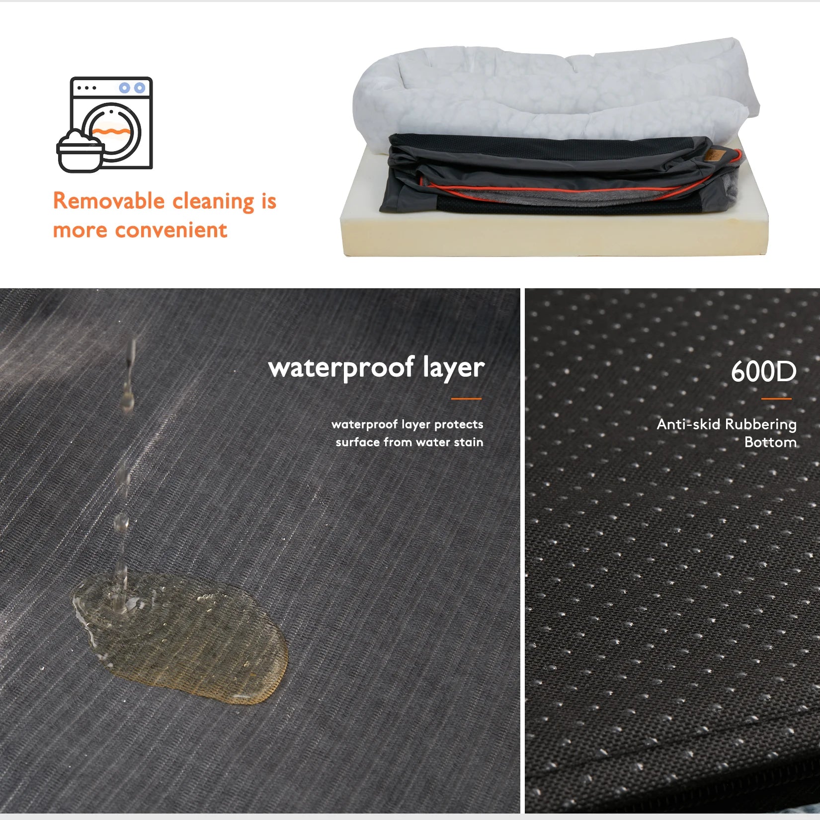 BINGOPAW Dog Bed With Washable Cover Anti Allergy Warm Fleece by S And B Enterprise