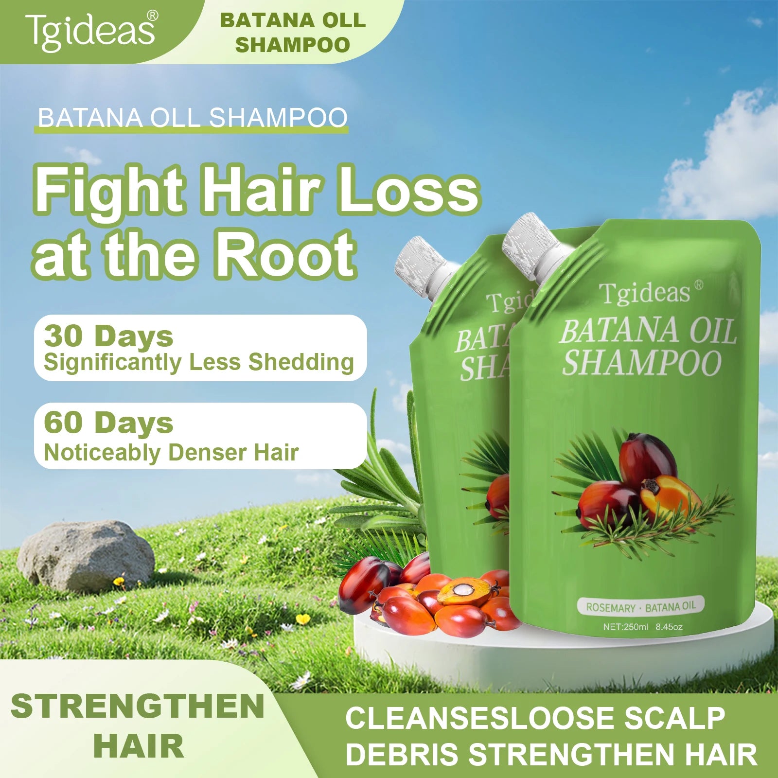 Tgideas Rosemary Batana Oil Shampoo For Hair Growth And Strength by S And B Enterprise