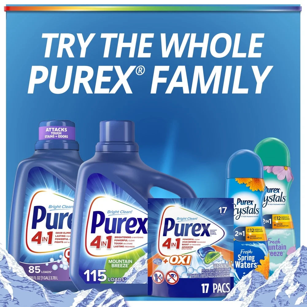 Mountain Breeze Liquid Laundry Detergent Heavy Duty All Purpose