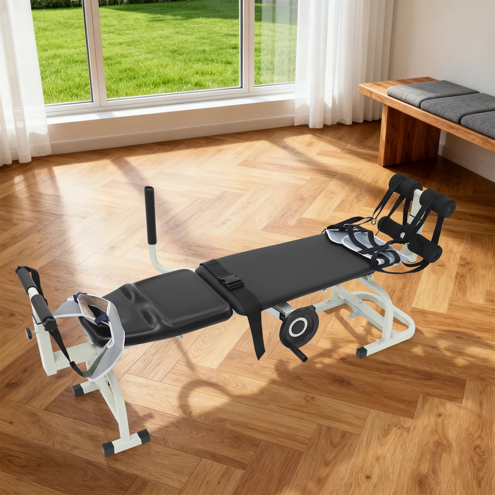 Spine Decompression Bed With Handwheel Control And 330 Lb Capacity by S And B Enterprise