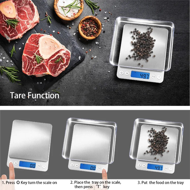 Digital Kitchen Scale With Tare Weight And Grams Ounces by S And B Enterprise