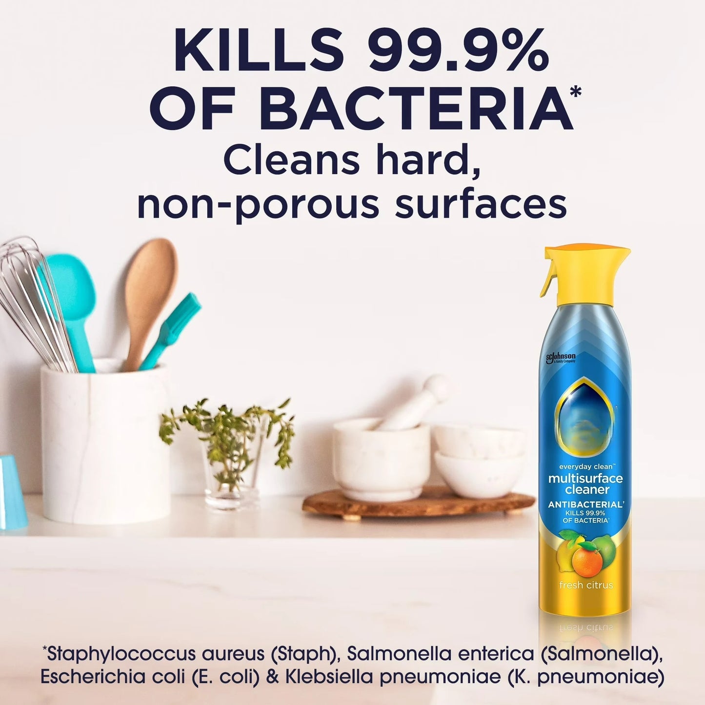 Everyday Cleaner Multi Surface Antibacterial Cleaner, Aerosol, Fresh Citrus, 9.7 oz by S And B Enterprise