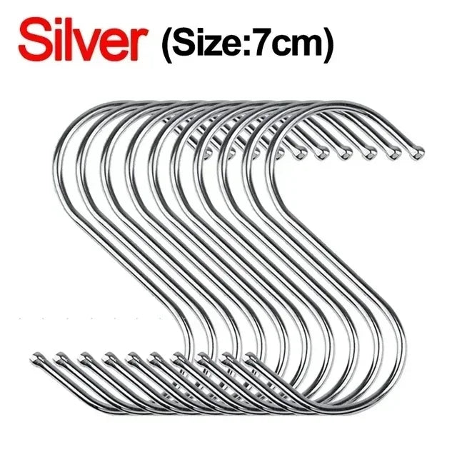 Stainless Steel S Hooks For Kitchen And Butcher Shop Use