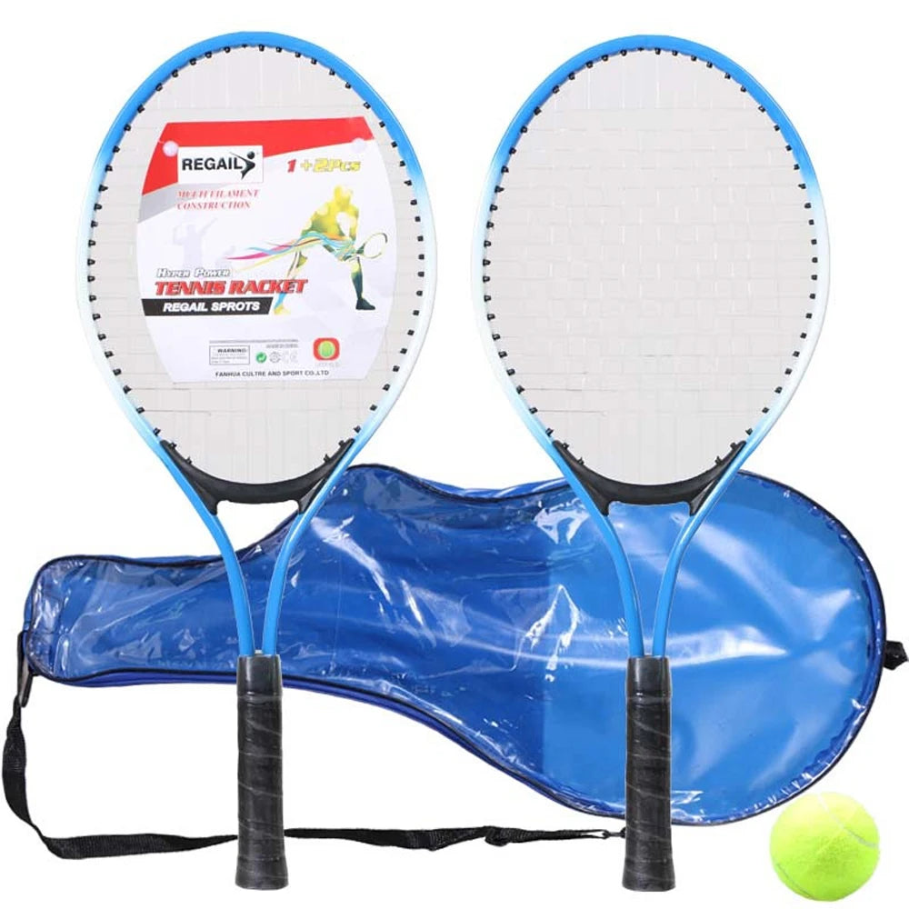 LIXADA Junior Kids Tennis Rackets With Ball Trainer For Beginners